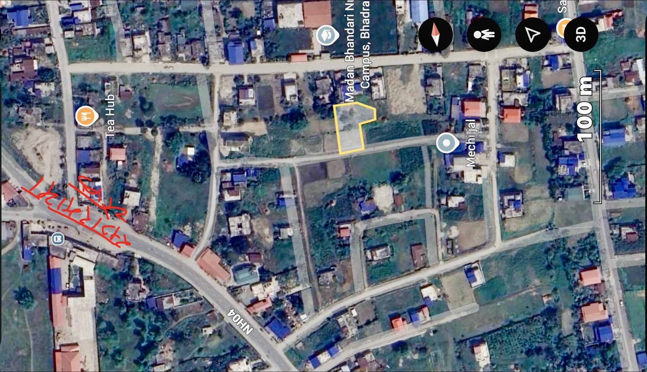 15 Dhur Land Near Hospital-sagarmatha chowk road from 250 m, Bhadrapur 8