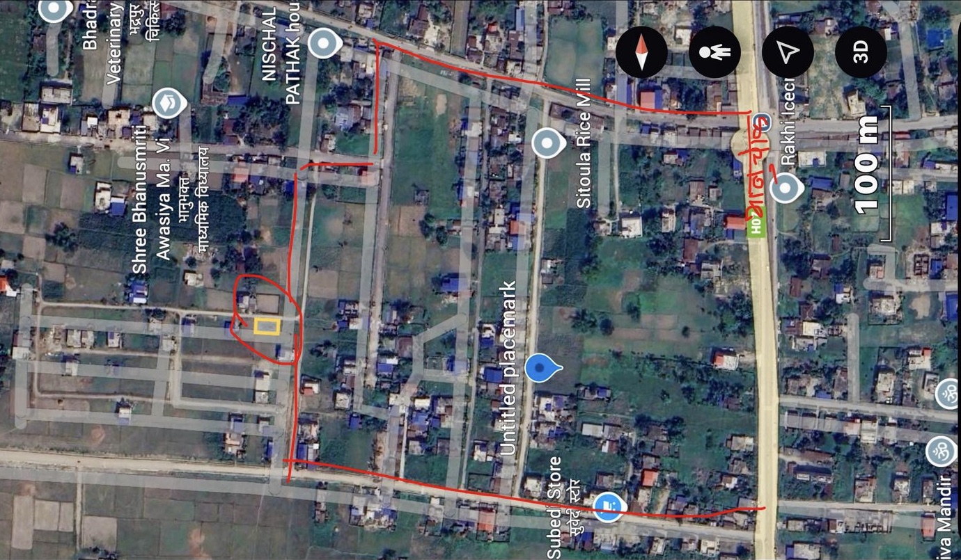 12 Dhur Land Near Pashu hospital road,Near Bhanu Smriti, bhadrapur 