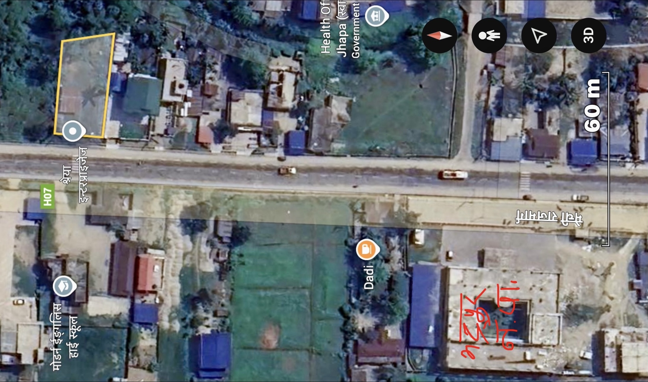 25 Dhur Land Near Sangam-Bhanuchowk road, bhadrapur 6 