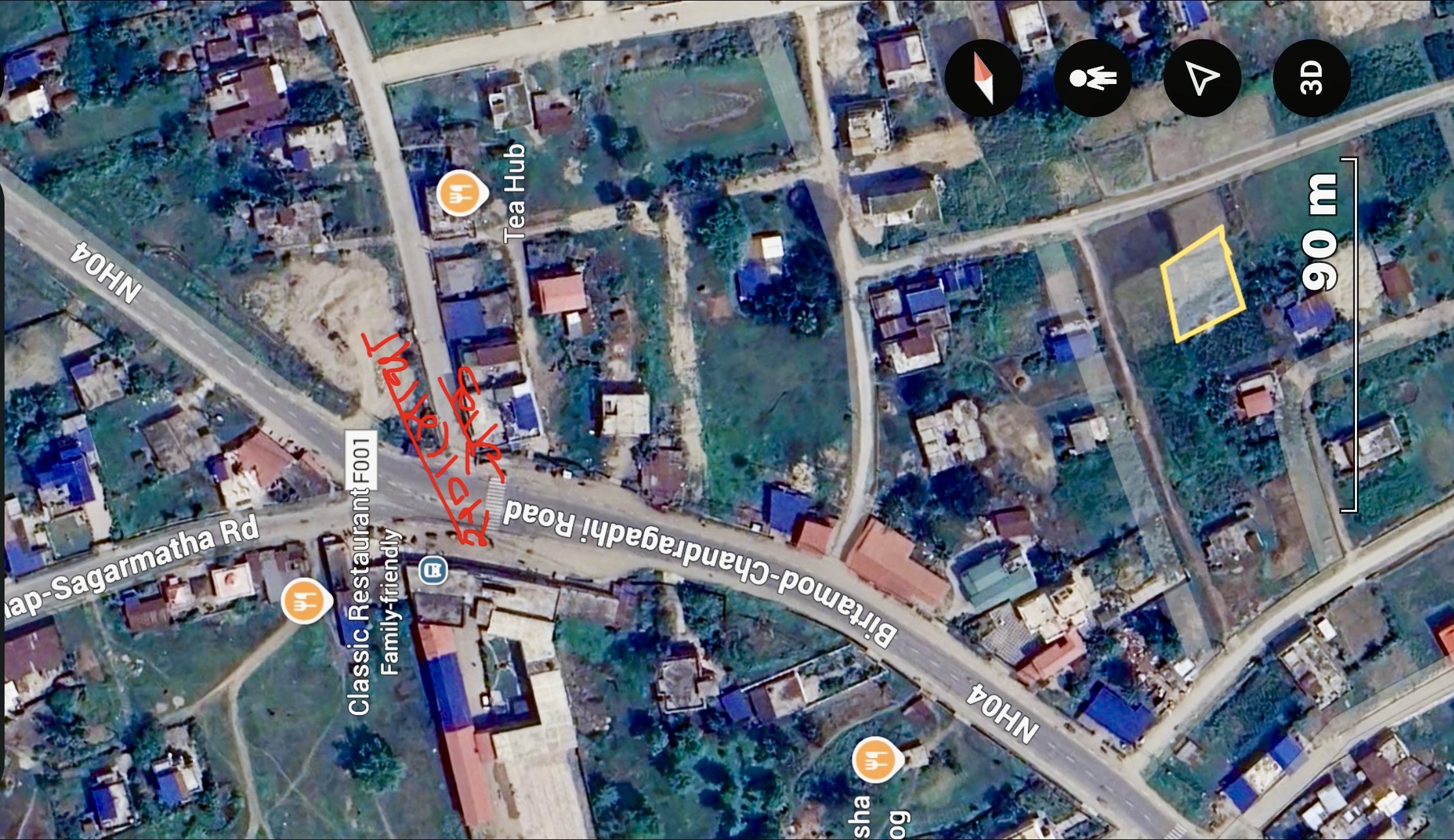 18 Dhur Land Near Sagarmath-hospital road, Bhadrapur (near250m)